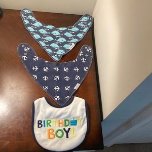 Three boy bibs